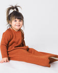 Wool knit long sleeve sleepsack