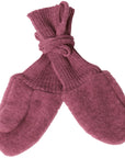 Wool fleece mittens