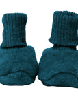 Wool fleece booties