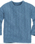 Disana cotton-linen sweater in dove blue
