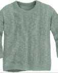 Disana cotton-linen sweater in jade