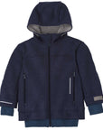 Disana boiled wool Outdoor Jacket in navy