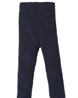Disana ribbed wool winter leggings in indigo