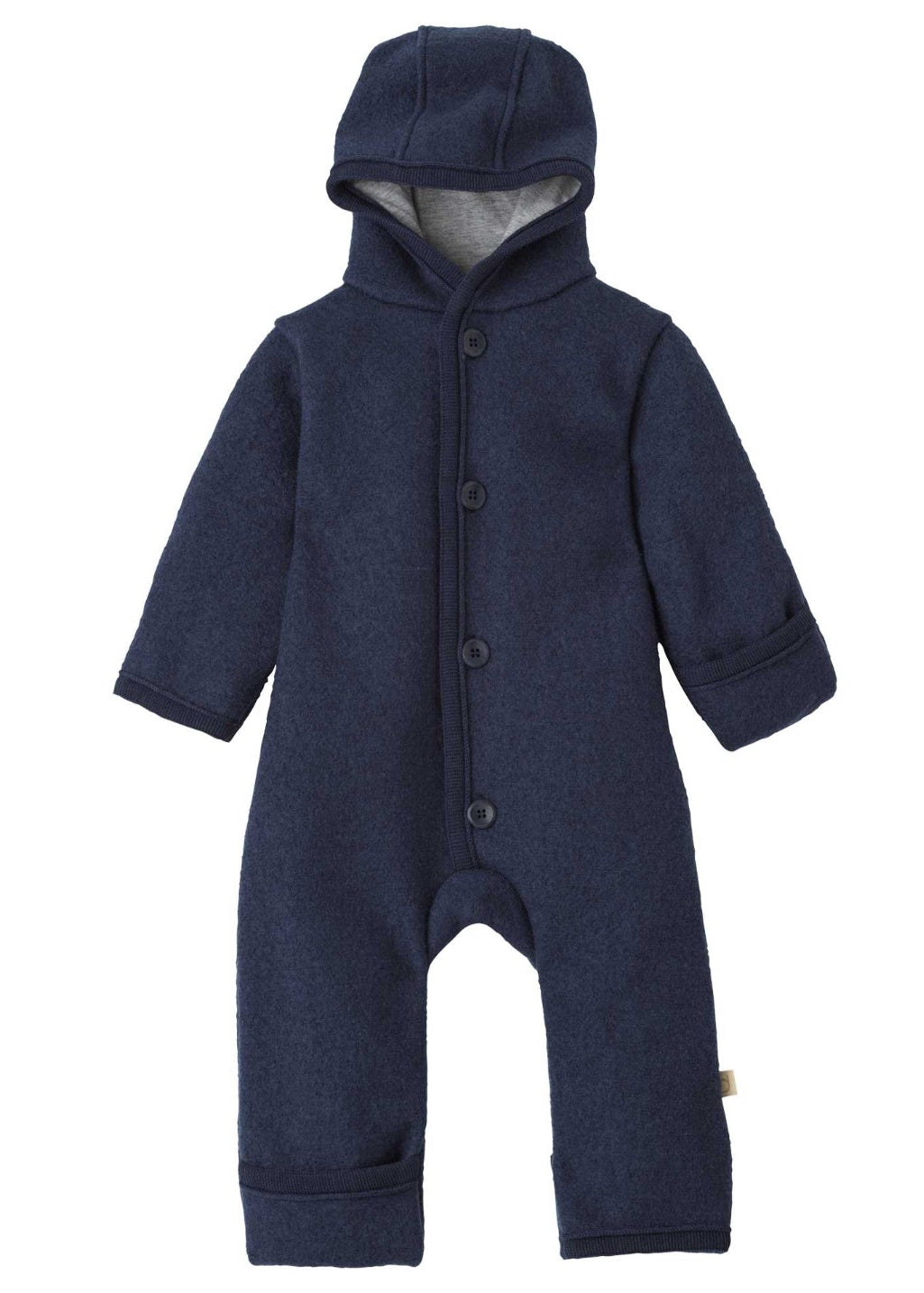 Disana boiled wool overall in Indigo