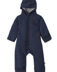 Disana boiled wool overall in Indigo