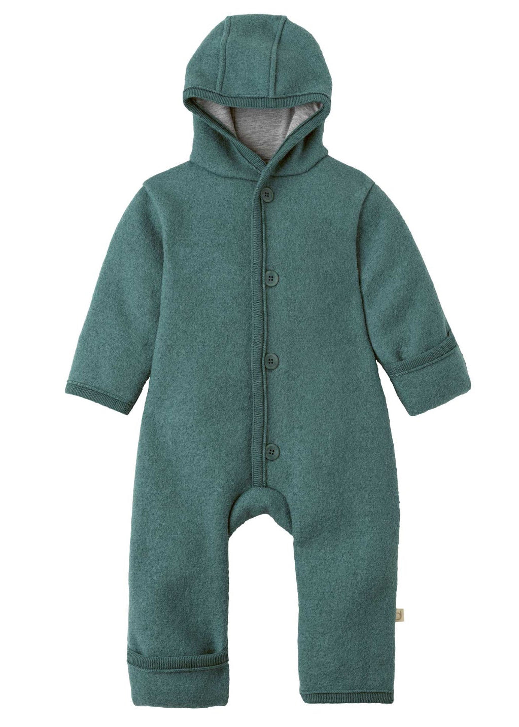 Disana boiled wool overall in Eucalyptus