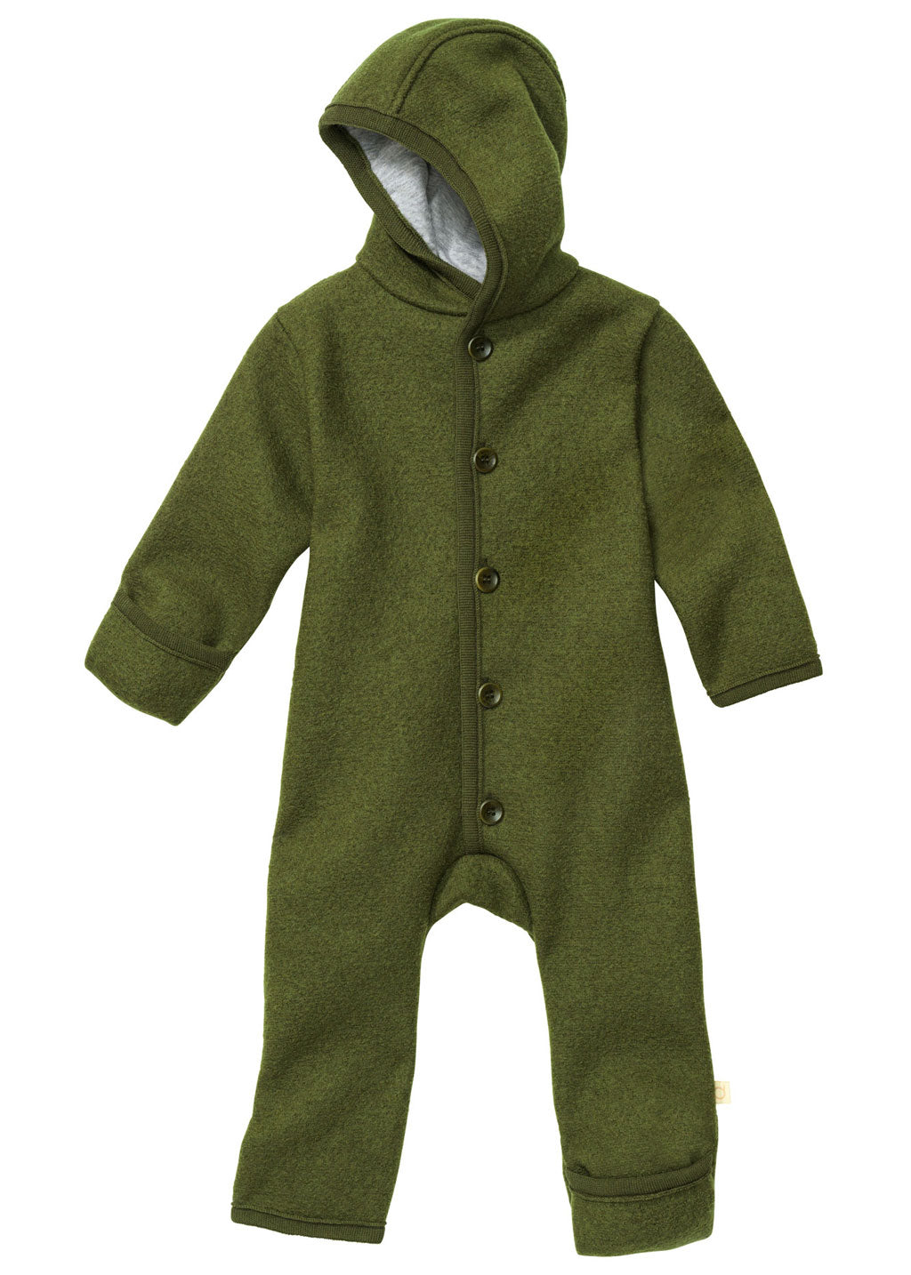 Disana boiled wool overall in olive