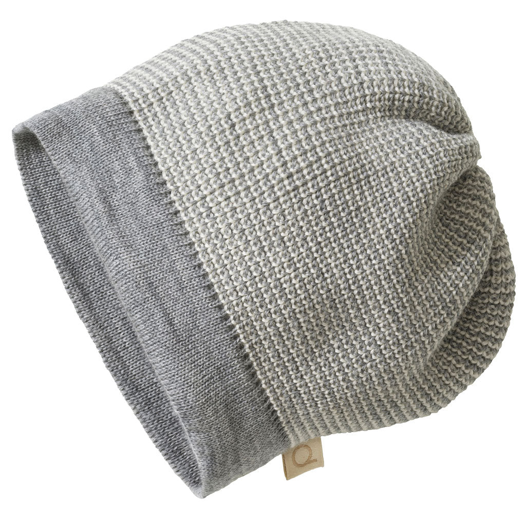 Disana wool gray natural melange beanie