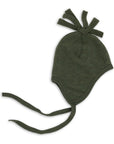 Engel wool fleece hat with tassel in reed melange