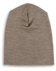 Engel wool-silk beanie in walnut
