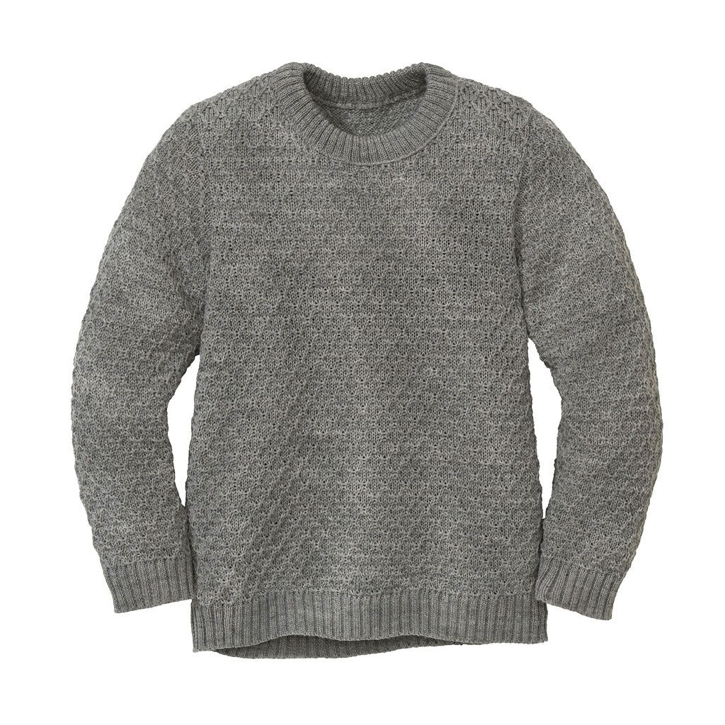 Disana Aran wool sweater in gray