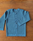 Kids Disana honeycomb cardigan in dove blue