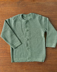 Kids Disana honeycomb cardigan in jade