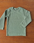 Disana wool honeycomb sweater in Jade