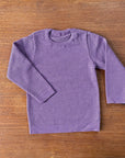 Disana wool honeycomb sweater in lilac