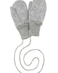 Disana boiled organic merino wool mittens in gray