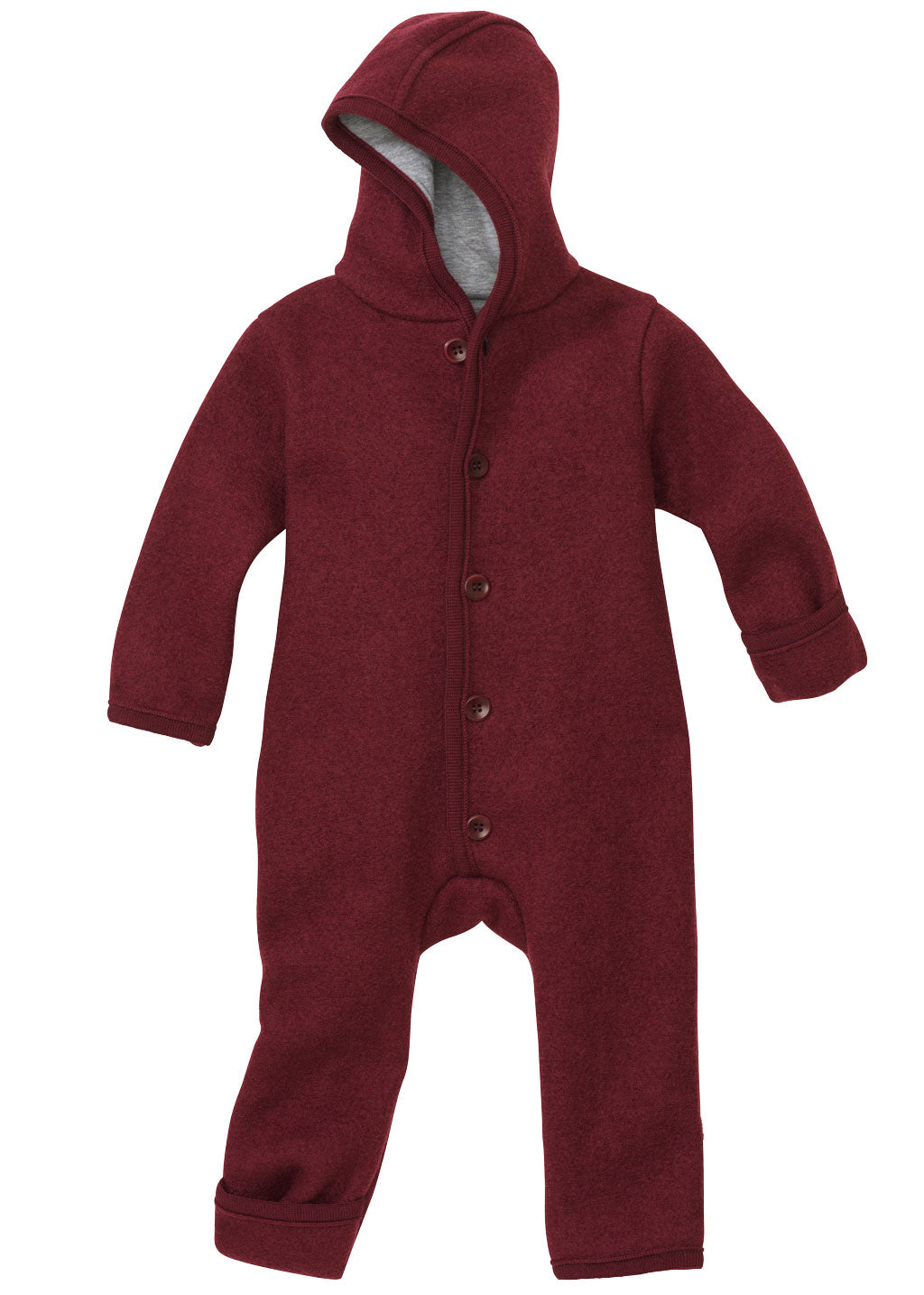 Disana boiled wool overall in cassis