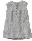 Disana boiled wool dress in gray.