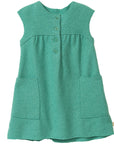 Disana boiled wool dress in mint.