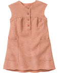 Disana boiled wool dress in rose.