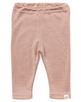 Engel wool silk baby leggings in dusty rose