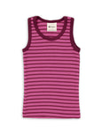 Engel striped tank in orchid-raspberry made of a wool silk blend