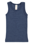 Engel wool/silk children's tank in navy