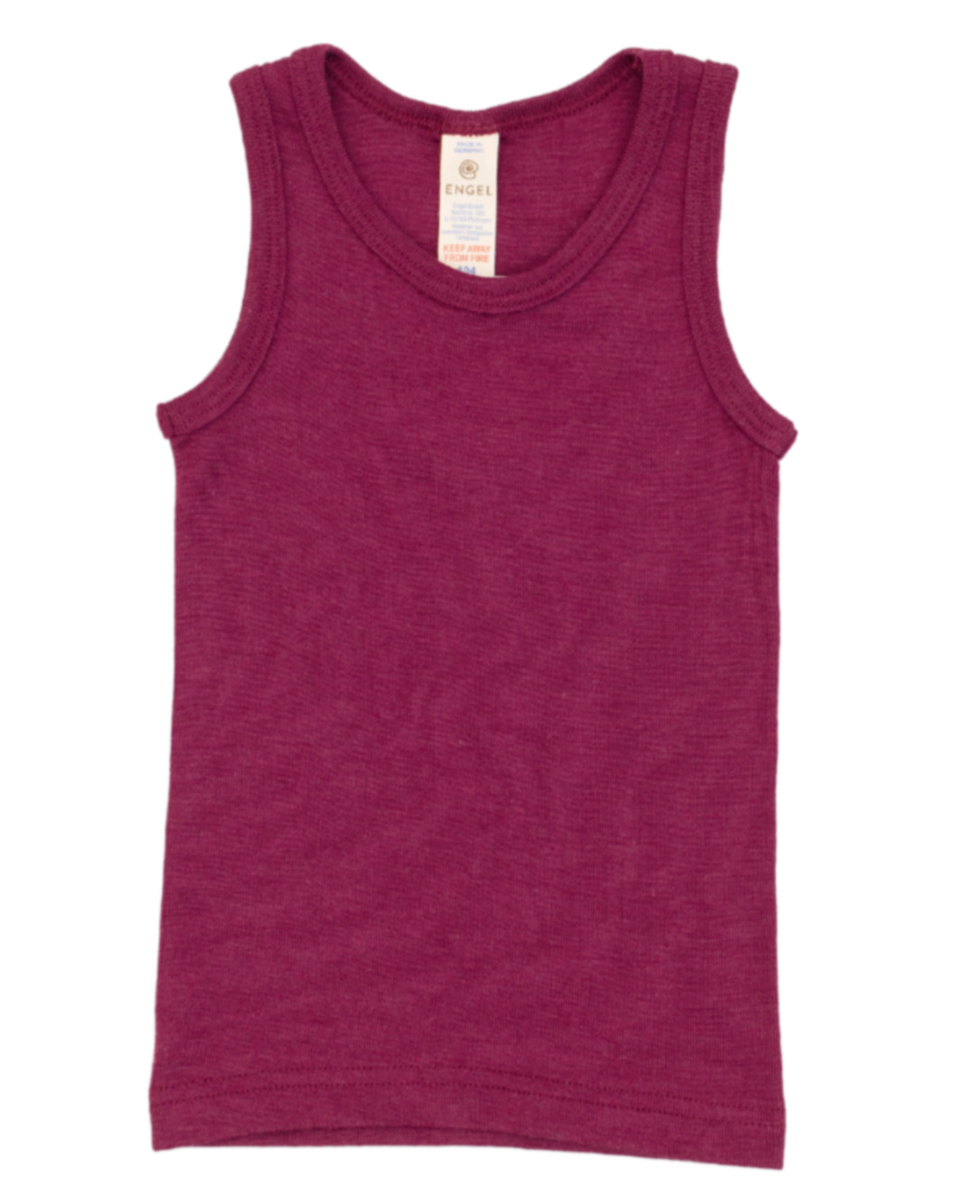 Engel wool/silk children's tank in orchid