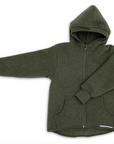 Engel kids wool jacket in reed melange