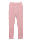 Engel children's 100% organic wool leggings in rose heather