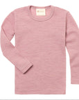 Engel 100% wool shirt in rose heather