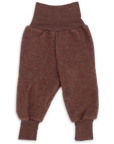 Engel wool fleece pants in cinnamon melange