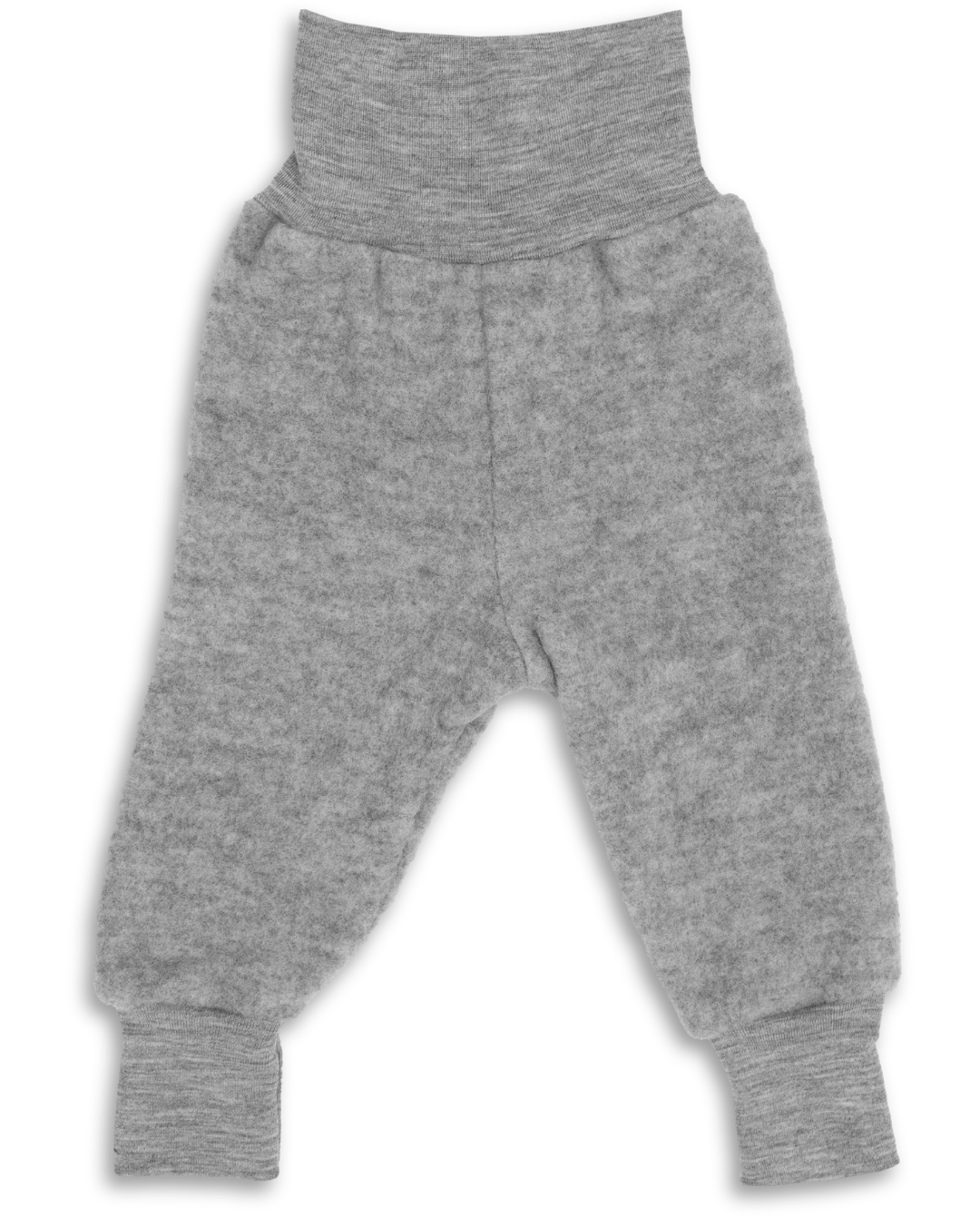 Engel wool fleece pants in gray melange