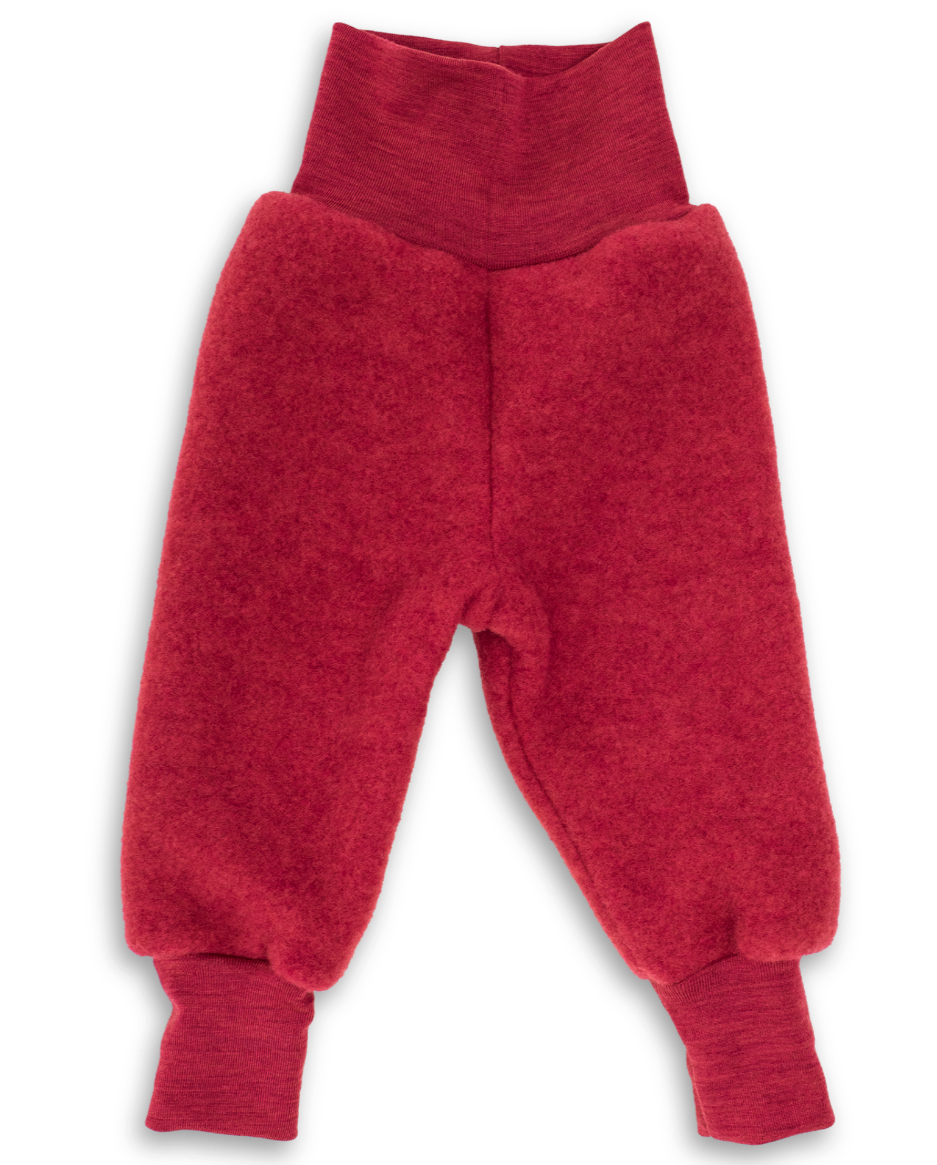 Engel wool fleece pants in jasper melange