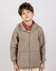Kids' wool fleece zip jacket