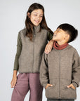 Kids' wool fleece zip jacket