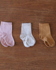 Organic cotton baby ankle socks