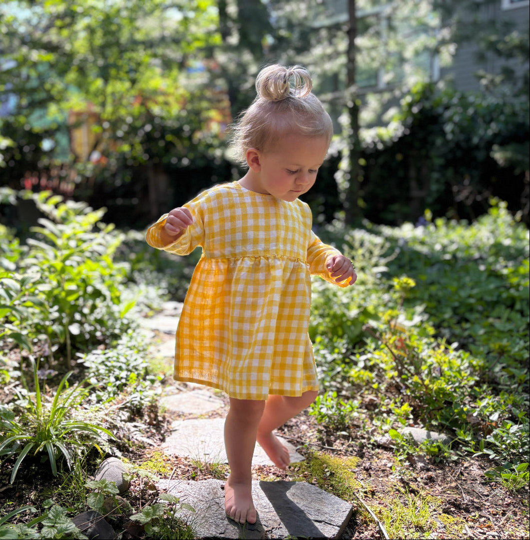 Gabi Linen Baby Dress