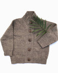 Nooks merino wool cardigan in Caribou
