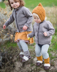 Wool knit cardigan