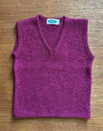 Reiff wool kids vest in berry