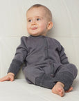 Wool/silk knit overall