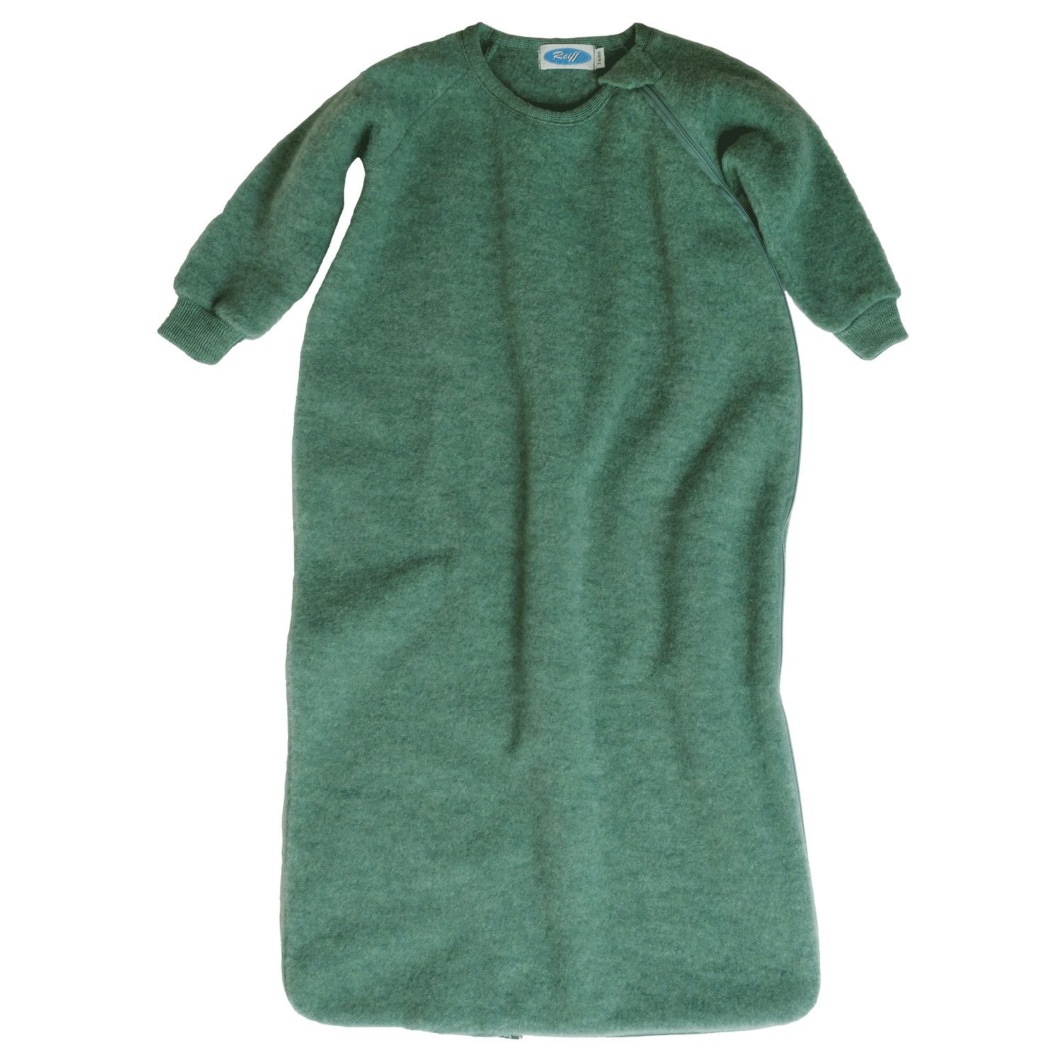 Reiff wool fleece long sleeved sleepsack in sage