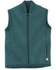 Boiled wool vest