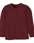 Disana crewneck wool sweater in cassis