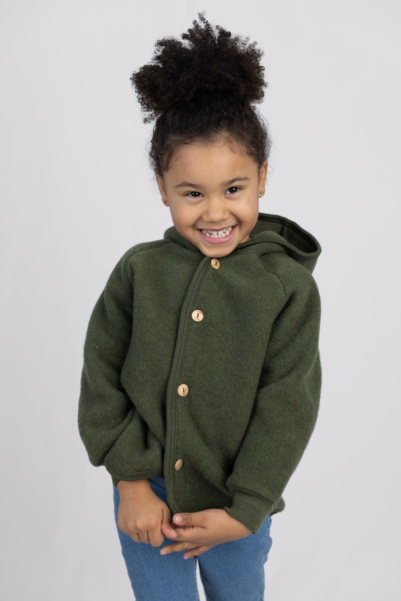 Hooded wool fleece jacket – Bigelow Lane