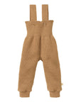 Wool knit overalls