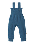 Wool knit overalls