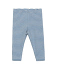 Serendipity organic cotton azur striped baby leggings