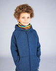 Neck warmer - wool/silk - stripe